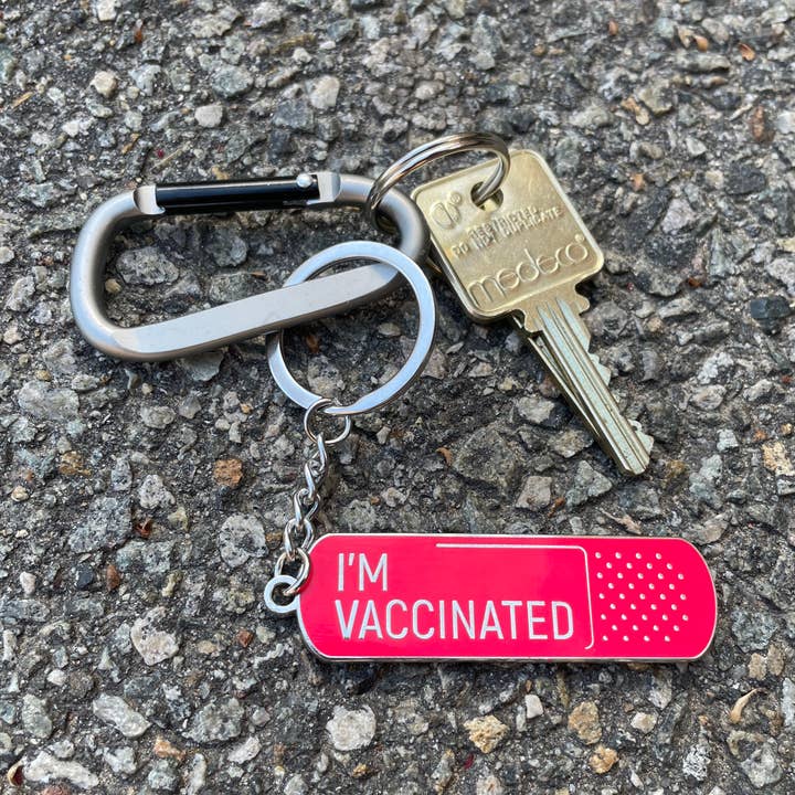 Dissent Pins – wholesale Keychain – Unisex – I'm Vaccinated Keychain