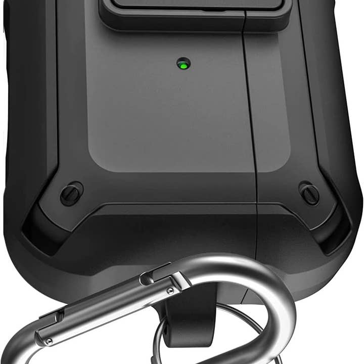 Étui X-Armor pour Airpods Pro 1re génération avec couvercle verrouillable | Boîtier de protection avec porte-clés à mousqueton (Airpods Pro Gen 1) pour la vente par Infinite Basics