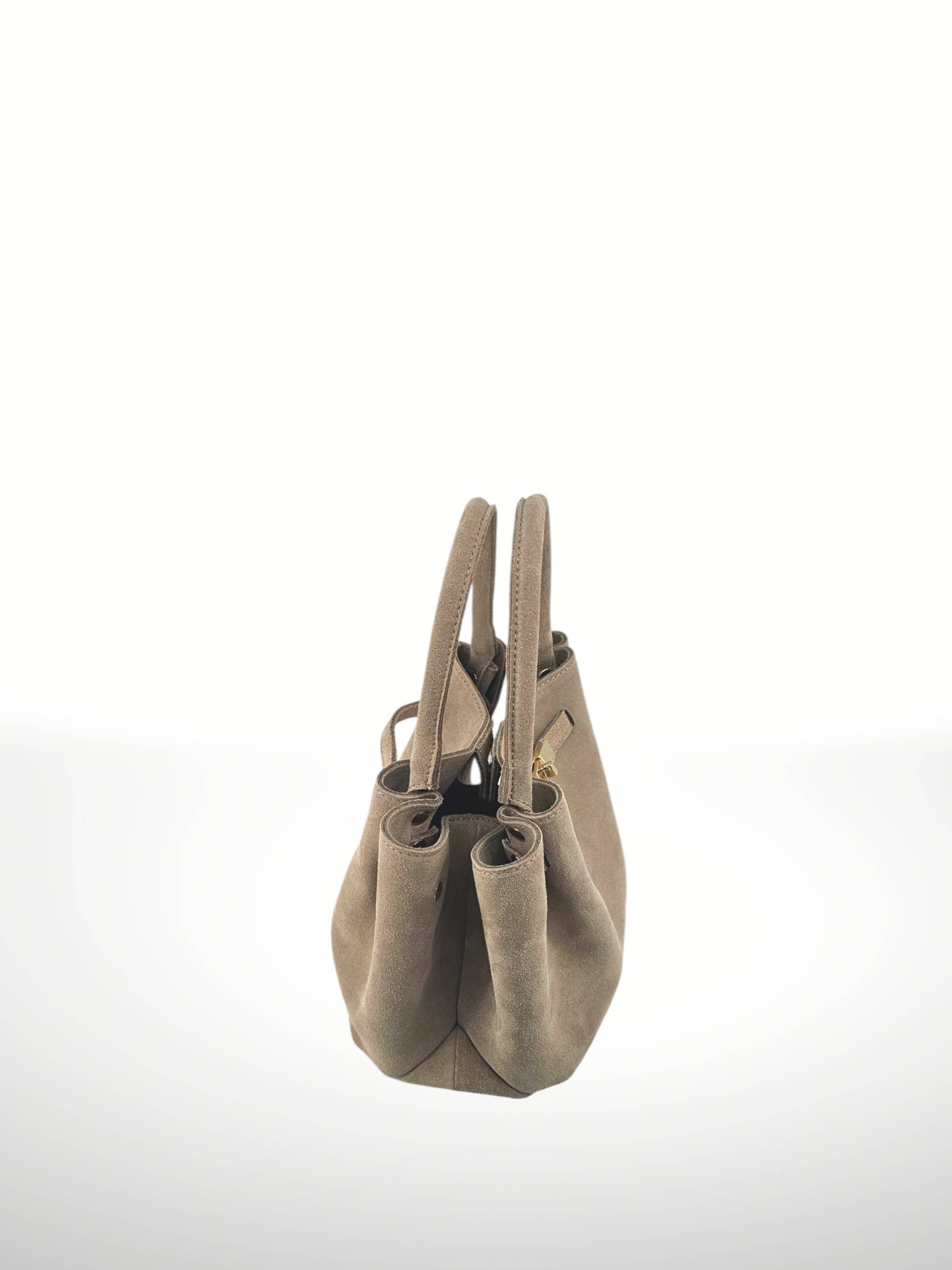 ITALIAN'S LEATHER – Großhandel Henkeltasche – Damen – Iklana Wildledertasche 25030812