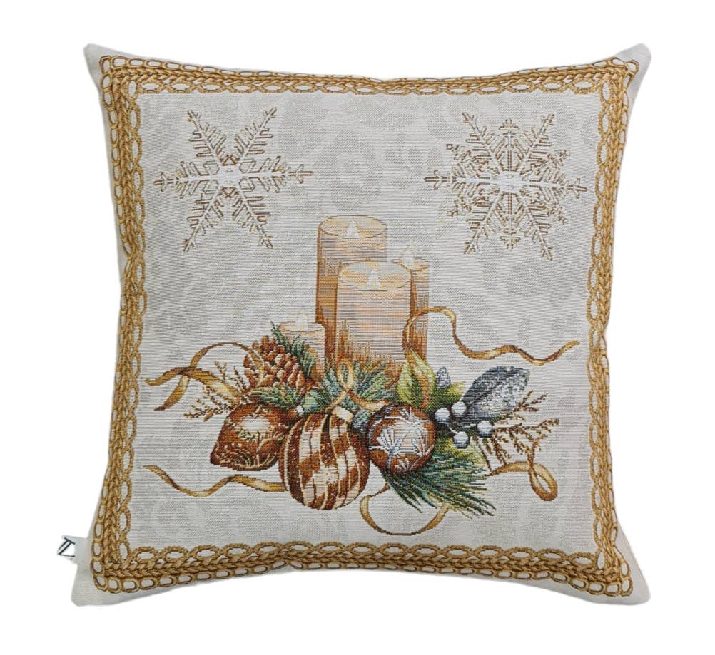 Lunaria Lab – Almofada decorativa/de sofá por atacado – Capa de almofada de Natal com vela