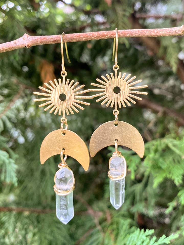 Boucles d'oreilles bohèmes mignonnes pour boutique de bijoux ésotériques pour la vente par Bold as Love Belongings