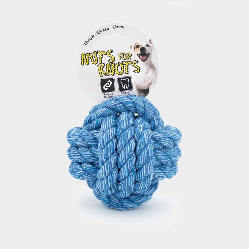 4cats Heimtierbedarf GmbH - Wholesale Pet Chew Toy - Dog - Happy Pet Nuts For Knots Ball - 3 sizes, colours vary1