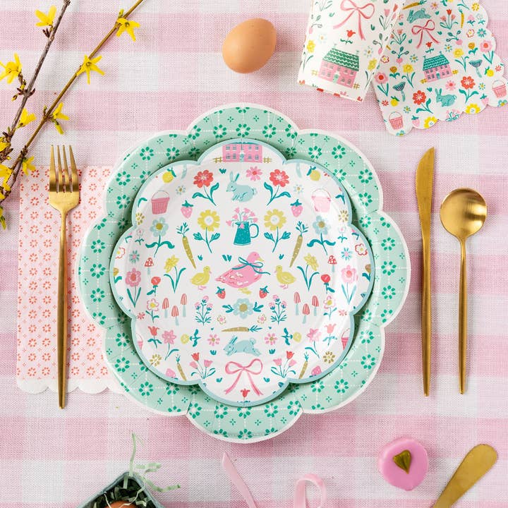 My Mind’s Eye – Großhandel Einwegteller – SCT1140 - 9" Frühlingshäuschen-Musterplatte3