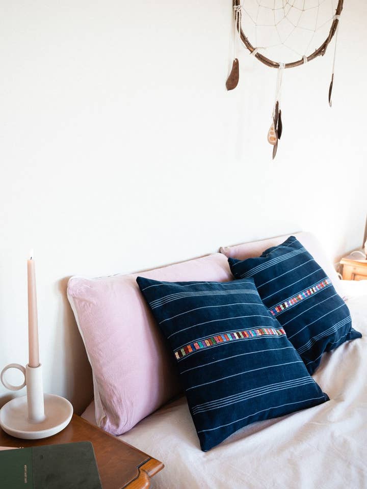 Handmade Hummingbird Cushion for wholesale by Vegan Expedition