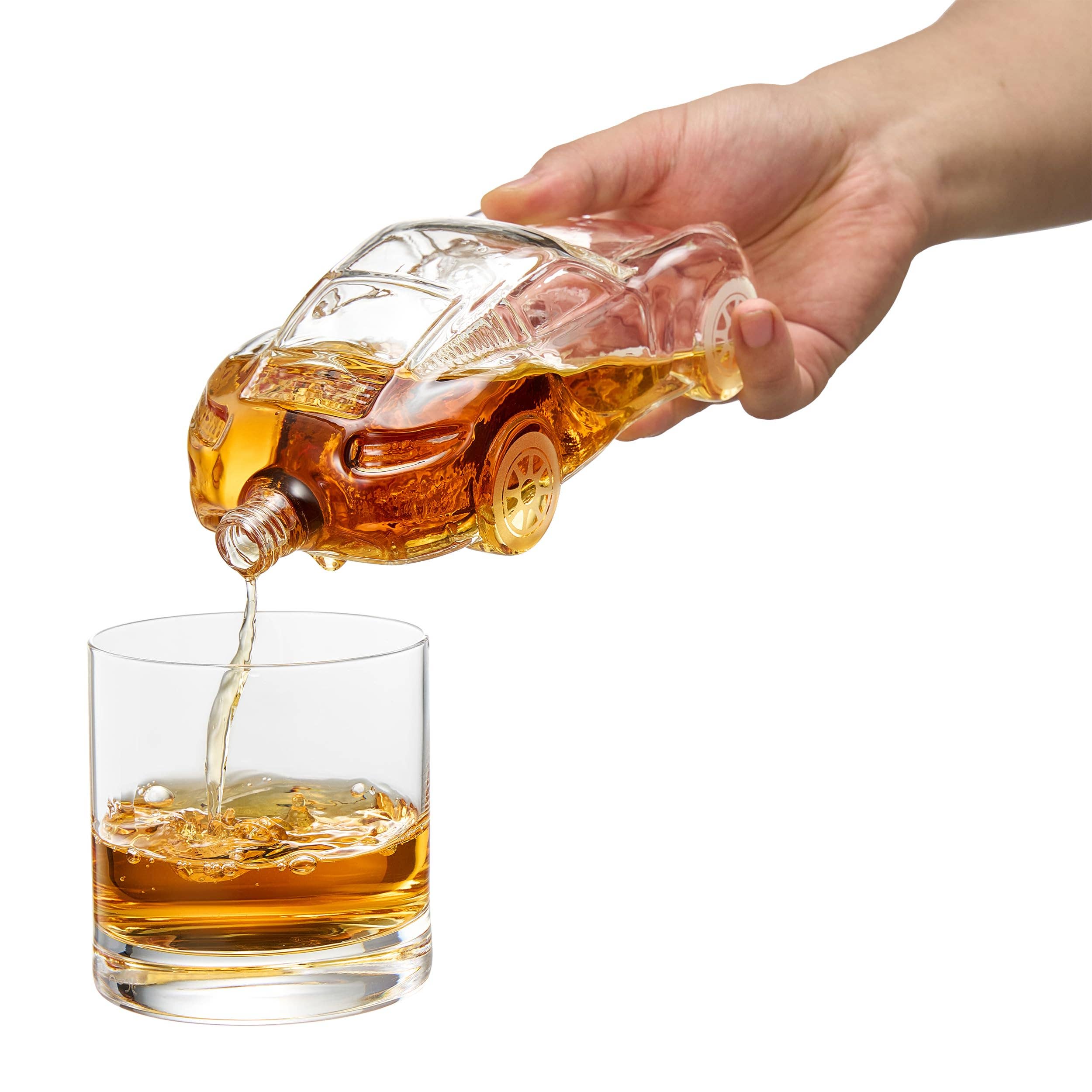 The Wine Savant /  Khen Glassware - Wholesale Decanter - Car Whiskey Decanter 8.5oz, Nascr Porsche Coupe Sports7