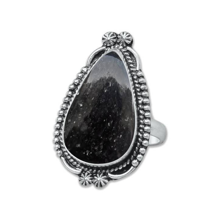 Handmade Jewels - Wholesale Multi-Stone Ring - Nuummite Rings – Handmade, Silver-Plated, Grounding (Made To Order)21