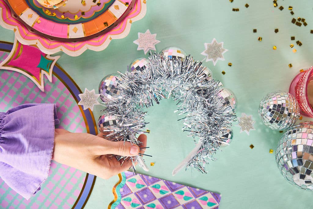 Packed Party - Wholesale Party Hat/Crown - Disco Darling Discoball Novelty Headband4