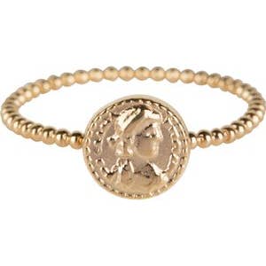 R625 Gold Steel Roman Coin for wholesale by Charmin's Ringen