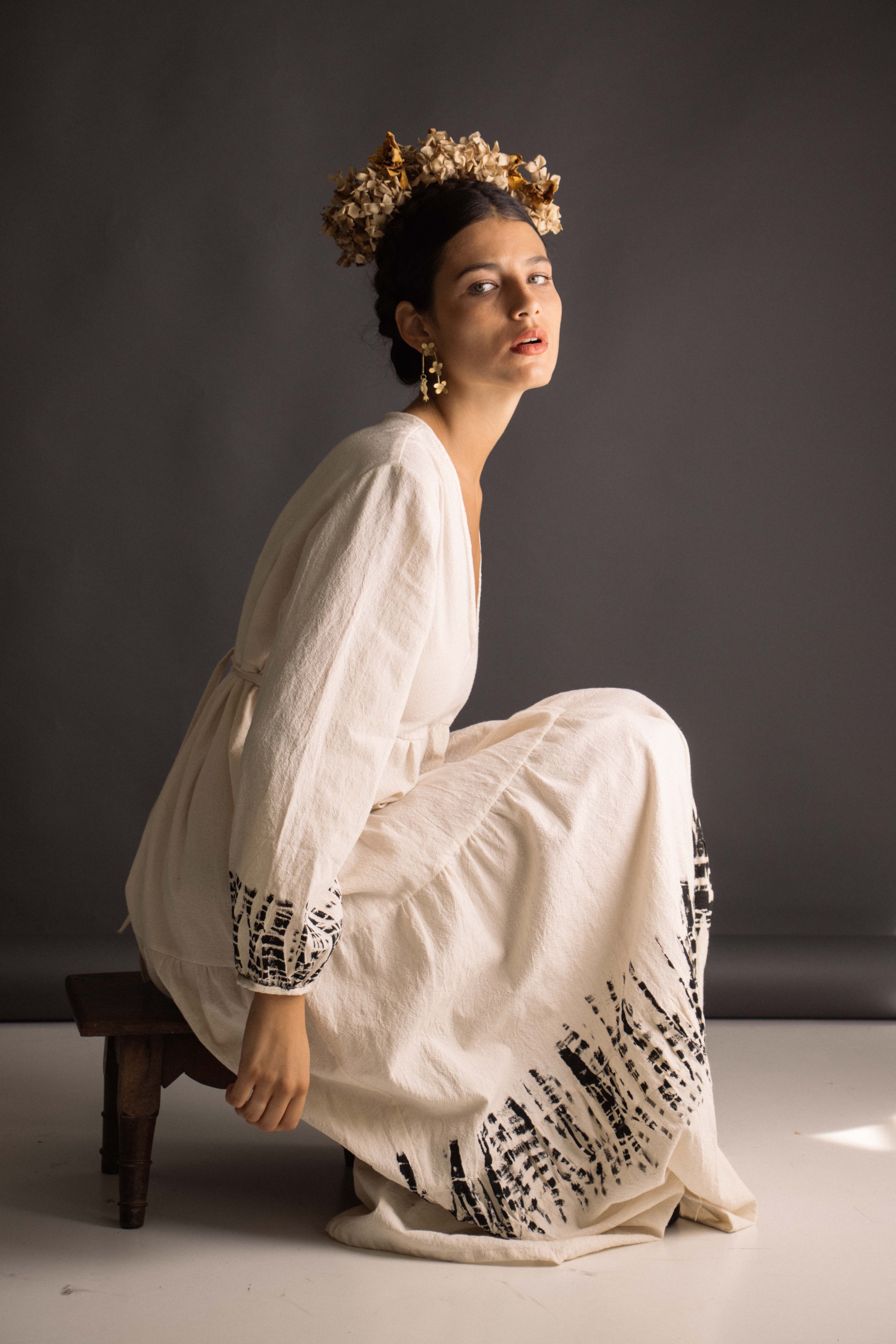 Maria rosua - Vente Boucles d'oreilles pendantes - Boucles d'oreilles hortensias et petits oiseaux5