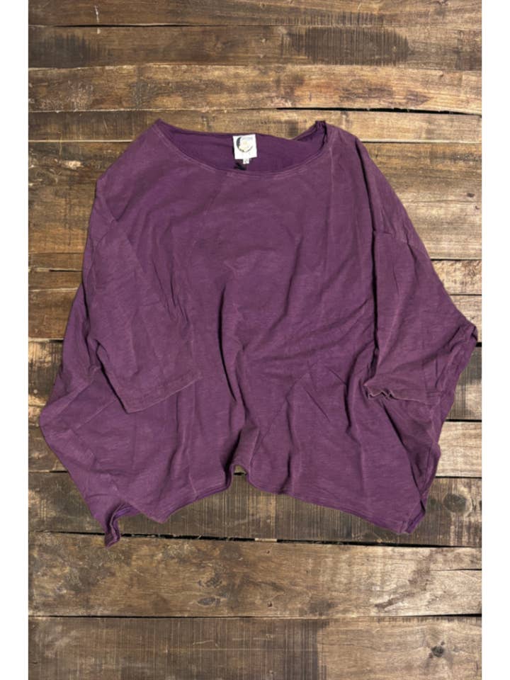 Top Be Free - Beringela Vintage por atacado de Jaded Gypsy