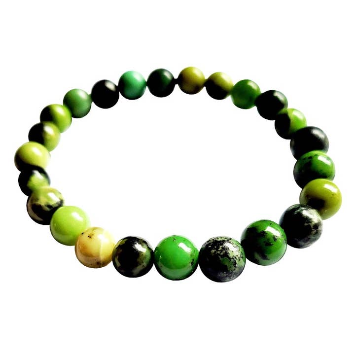 Chrysoprase Beads 8mm Strap for wholesale by Artisans de Madagascar