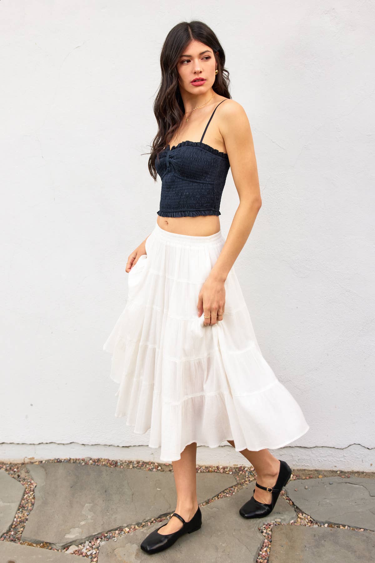 Dress Forum – Engroshandel Tanktop – Kvinder – Min Lille Rynkede Kæreste Crop Top (1)3