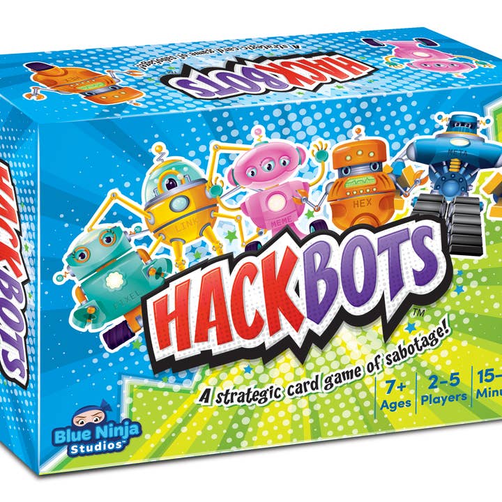 Blue Ninja Studios - Wholesale Card Game - HackBots Family Strategy Card Game