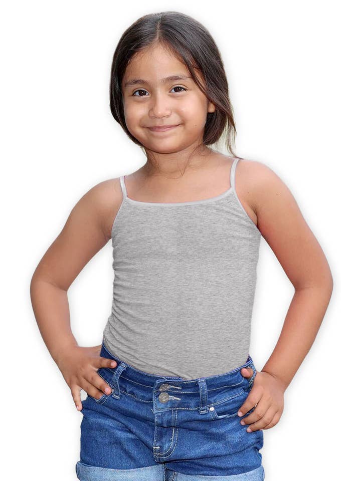 Cutie Patootie Clothing - Wholesale Tank Top - Kids - GKT-16058B Girl's Solid Cami Tank Soft Cotton Lycra3