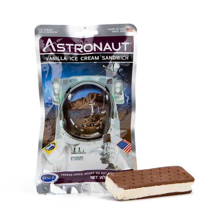 Grandpa Joe's Candy Shop - Wholesale Ice Cream/Sorbet - Astronaut Vanilla Ice Cream Sandwich, Freeze Dried