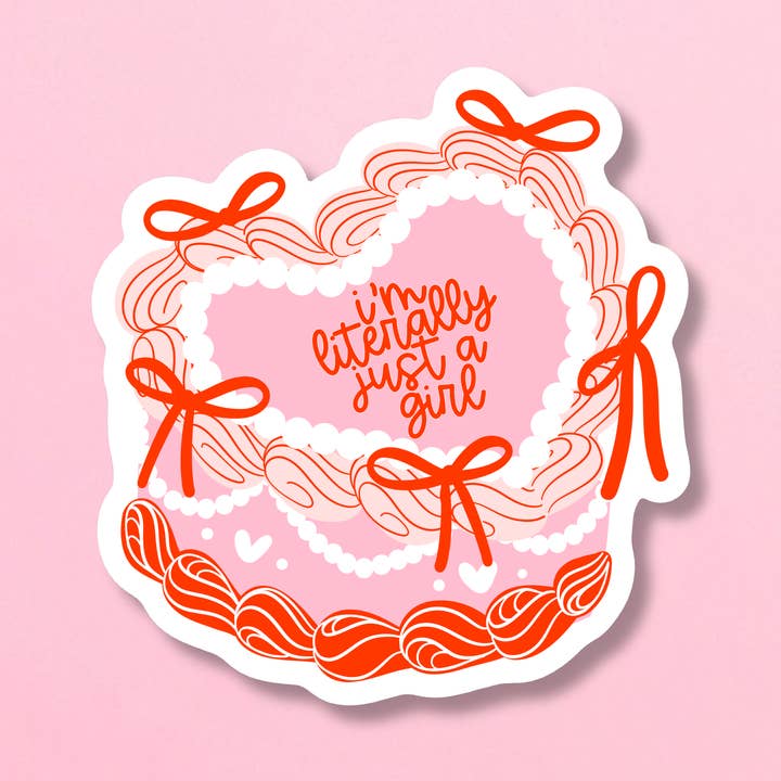 The Sunday Disco - Vendita all'ingrosso Adesivo - Sono Letteralmente Solo Una Ragazza Adesivo Resistente all'Acqua0