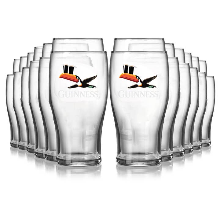 Verre à pinte Guinness Gilroy Toucan volant - Pack de 24 pour la vente par James Trading Group INC