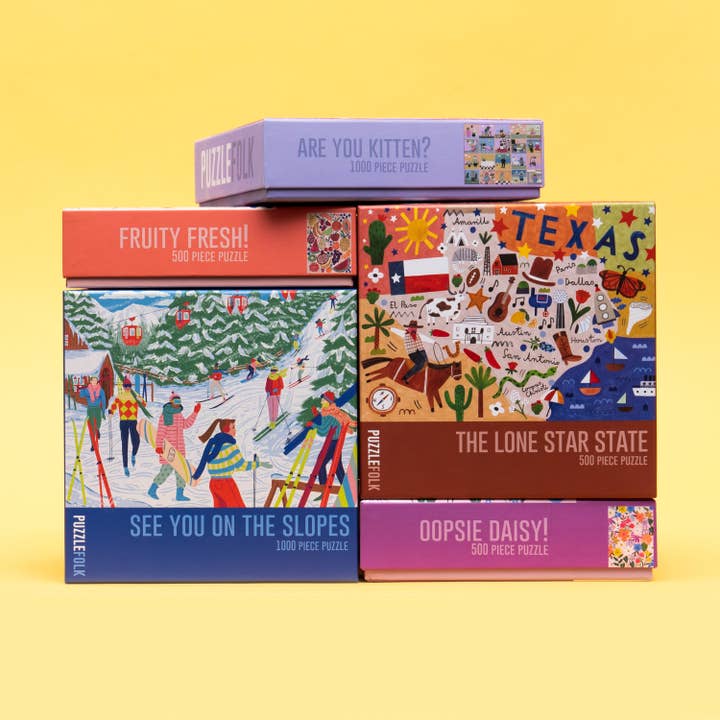 Puzzlefolk - Wholesale Puzzle - Adult - The Lone Star State 500 Piece Texas Puzzle2