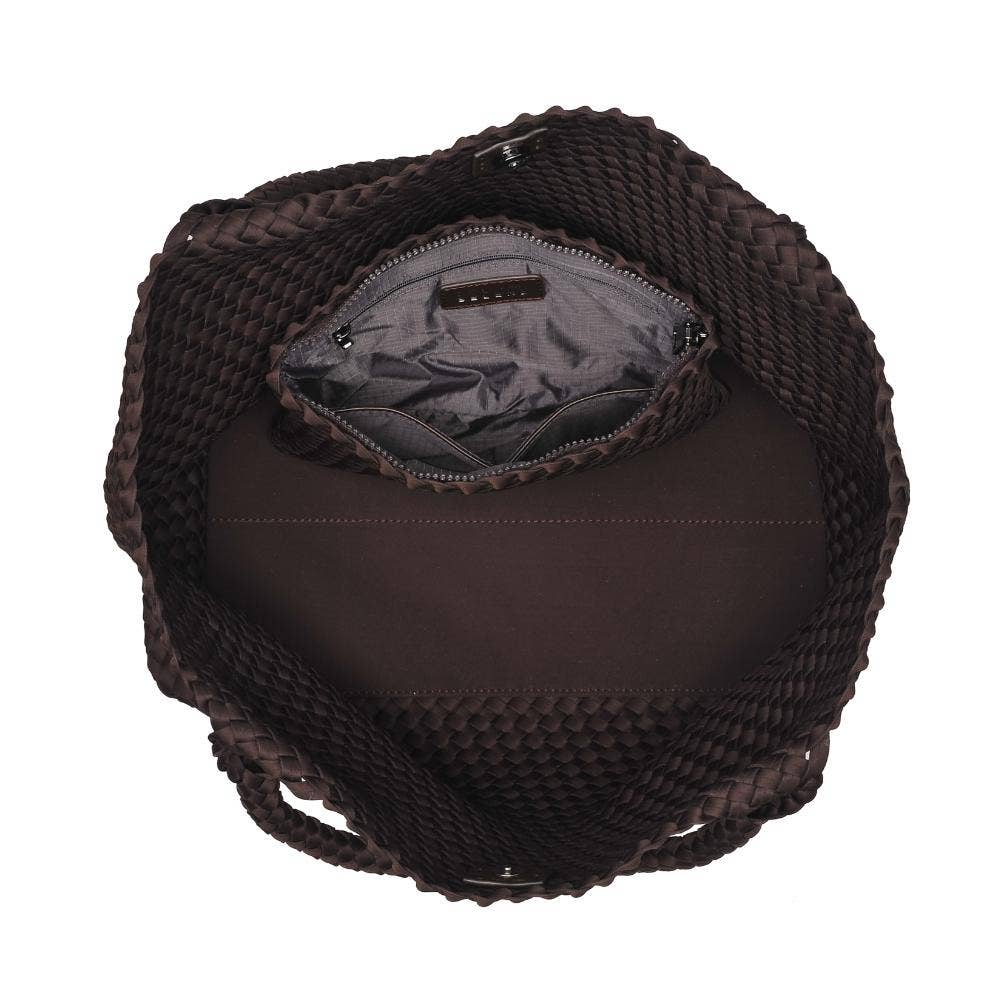 Sol and Selene – Großhandel Tragetasche – Damen – Große gewebte Neopren-Tasche "Sky's The Limit"143