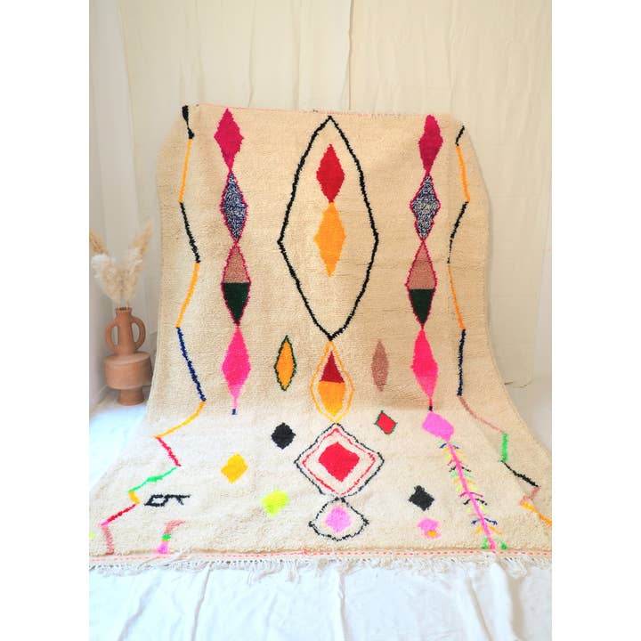 Beni Ourain rug, wool rug, Handmade rug, Area Rug, Berber for wholesale by BohoVibeCraft