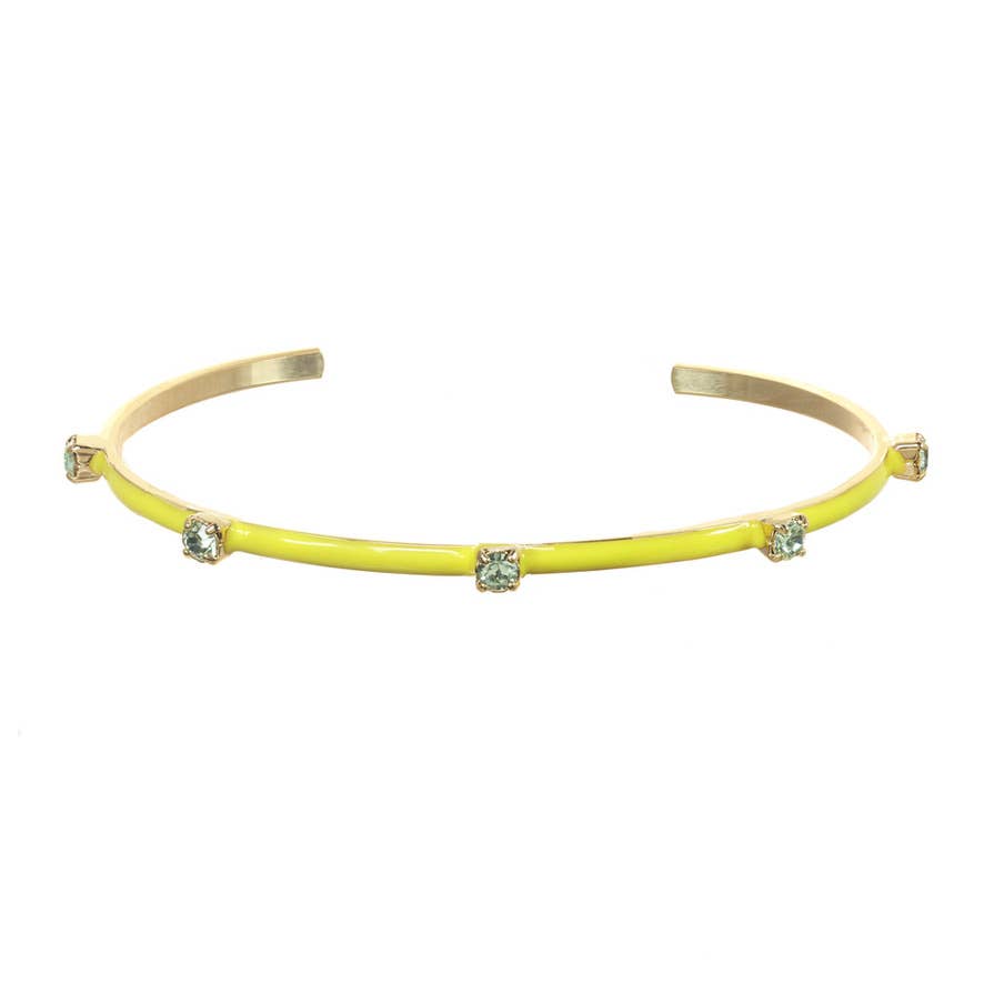TOVA - Vente Bracelet manchette - Bracelet manchette Everly en laiton plaqué or clair4
