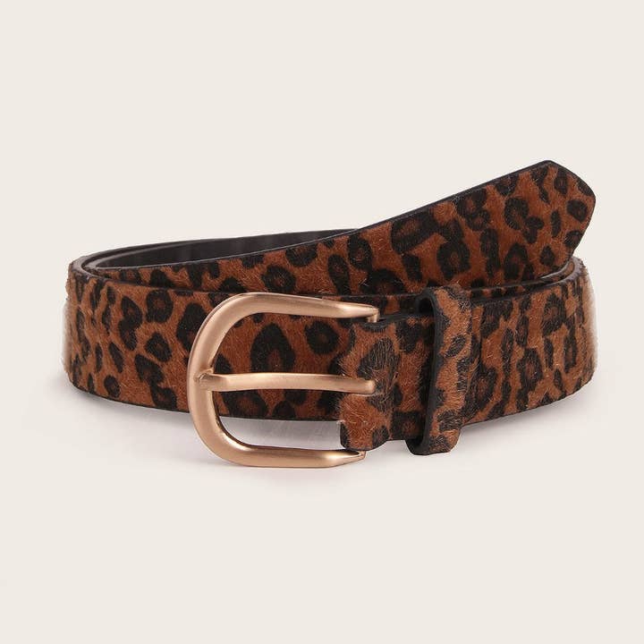 Dipped Shop - Wholesale Belt - Women's - Leopard Print Punk Vintage Belt DPWB03063