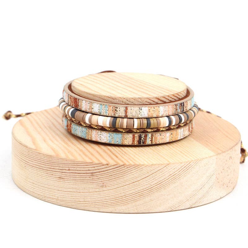 A  Bohemian Style Polymer Clay Bracelet S5P615 for wholesale on Faire3