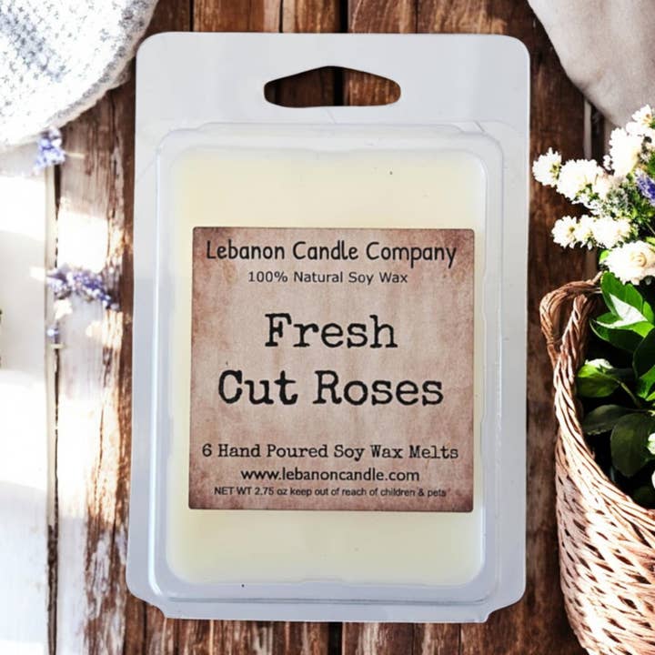 Lebanon Candle Company - Wholesale Wax Melt - Fresh Cut Roses Wax Melt , Scented Soy, Non-Toxic, Highly Scented, Handmade in The USA, 6 Cube Melt, Natural Soy Wax, Long Lasting Scent8
