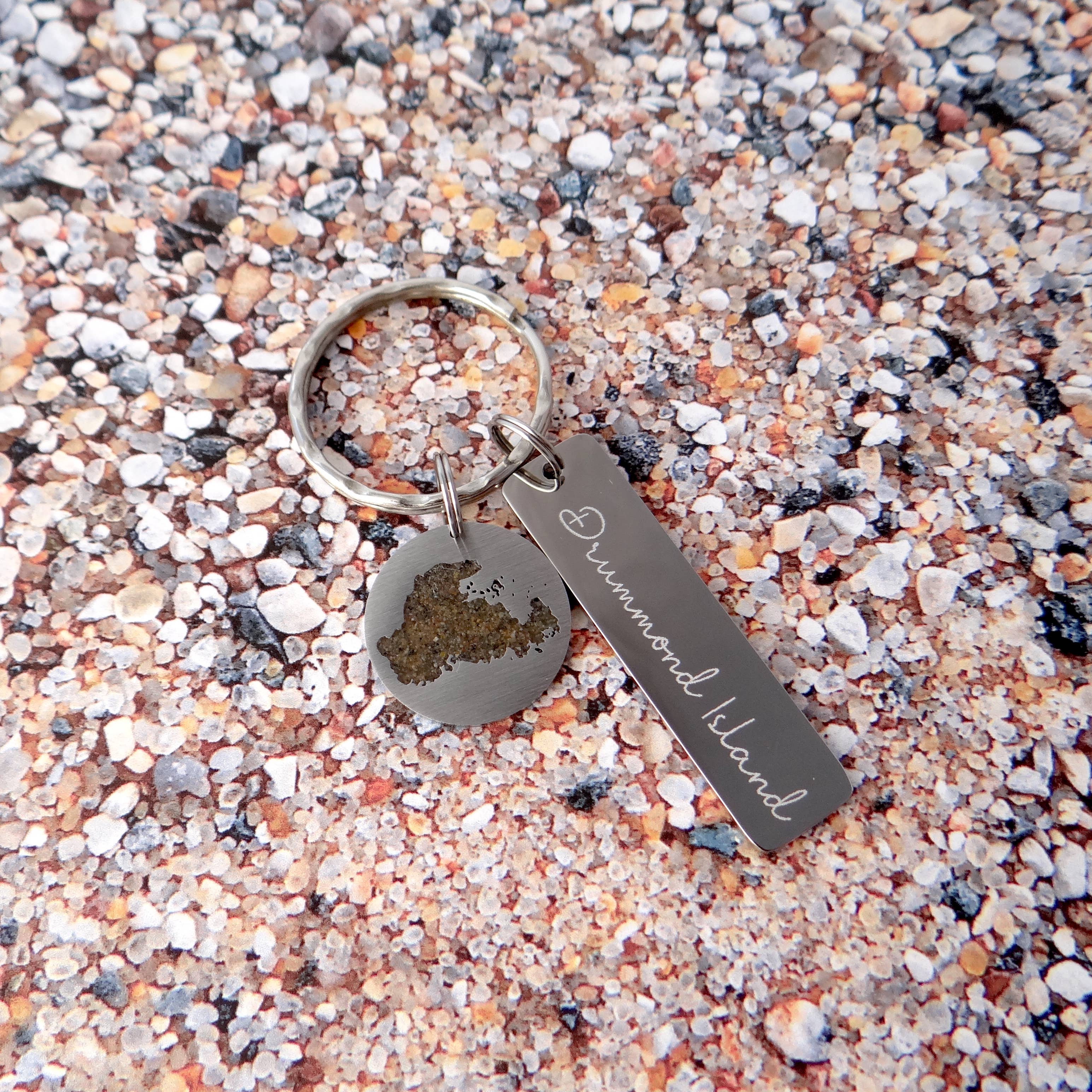 My Captured Journey - Wholesale Keychain - Unisex - Exclusive for Julie A. Drummond Coordinates Sand Keychain2