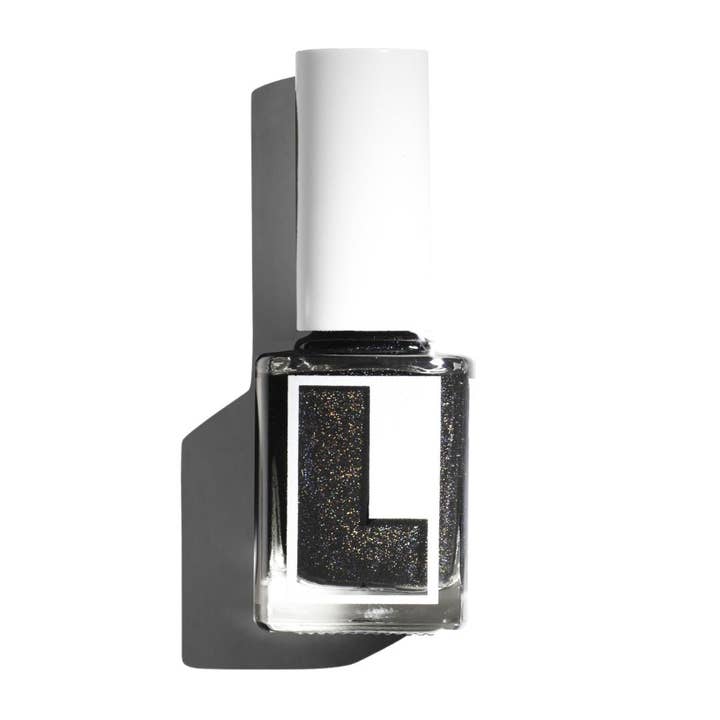 Loud Babbs – wholesale Nagellack – Mel svart nagellack med Holo Glitter