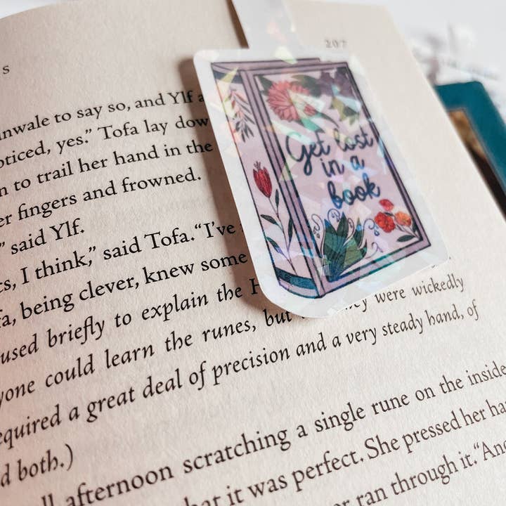 Midnight Readers Shop - Wholesale Bookmark - Get lost in a book -Floral Magnetic Bookmark