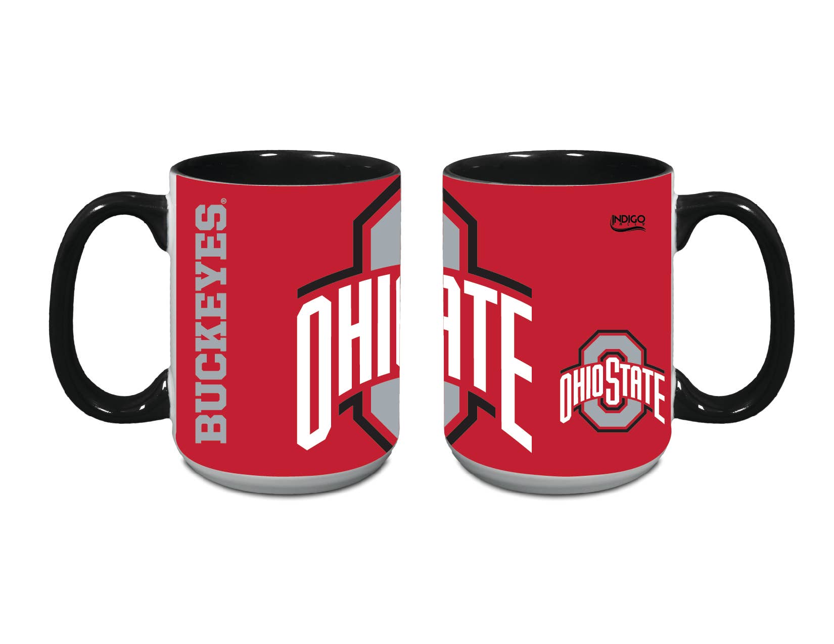 Indigo Falls - Wholesale Coffee Mug - 15oz Ohio State Buckeyes Logo Java Mug
