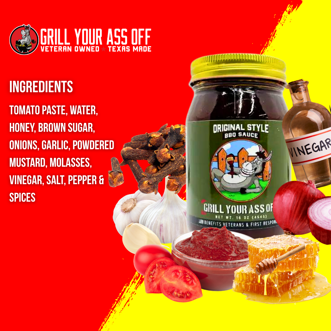 Grill Your Ass Off - Spices, Rubs, Seasonings, Sauces, Jerky - Wholesale BBQ Sauce - Original BBQ Sauce: A Classic Crowd-Pleaser for Every Shelf
2
