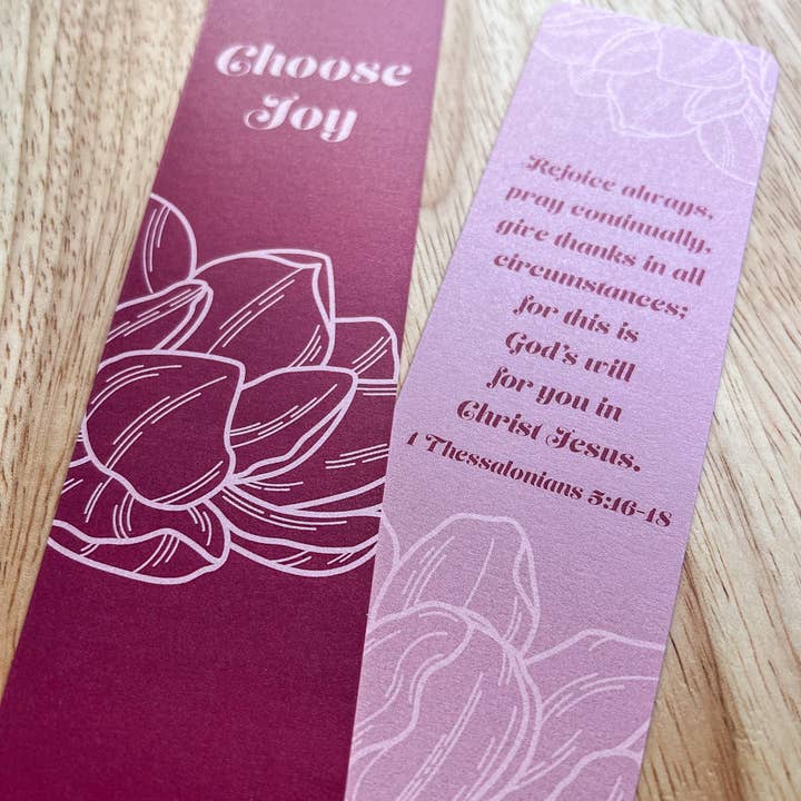 Nadia Design Co - Wholesale Bookmark - Choose Joy Bookmarks3