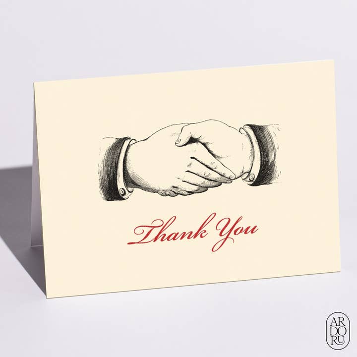 Carte de remerciement - « Merci (Poignée de main) » pour la vente par ArdorU
