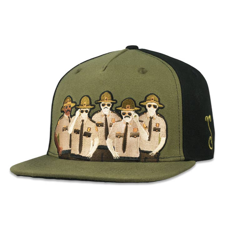 Super Troopers 3 Squad Green Fitted Hat for wholesale by Grassroots California