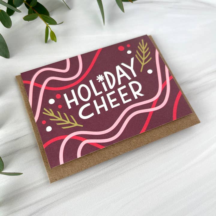 Paper Parasol Press - Wholesale Season's Greetings Card - Holiday Cheer Mini Card2