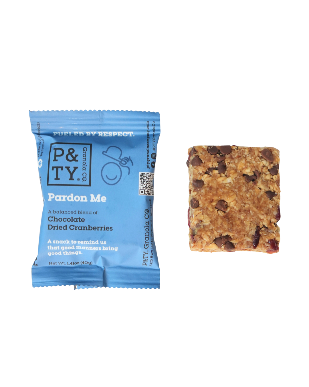 P&TY Granola Co. - Wholesale Snack Bar - Pardon Me Granola Bar: Chocolate, Dried Cranberries3