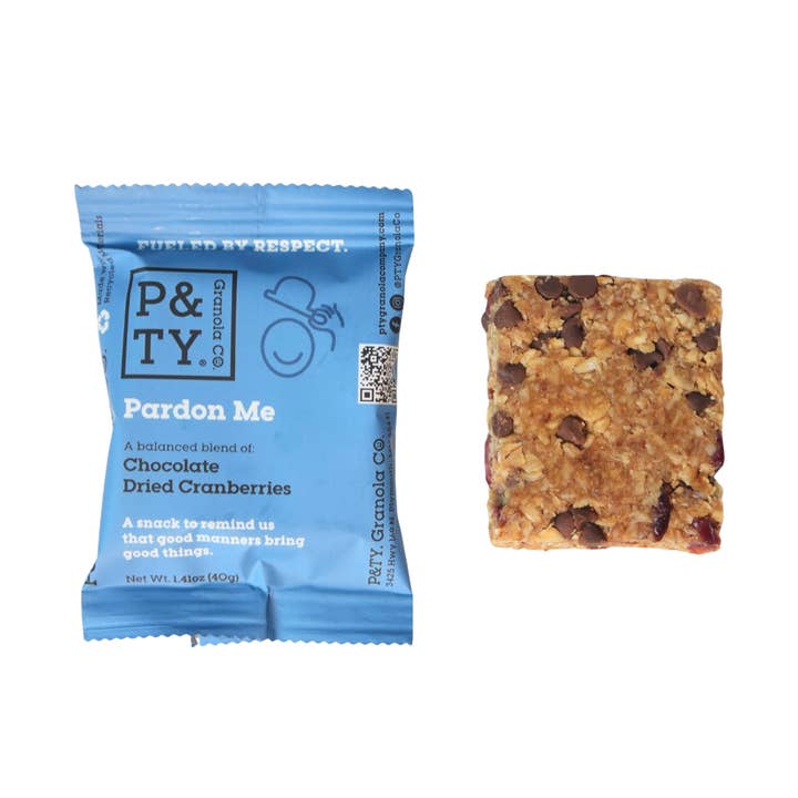 P&TY Granola Co. - Wholesale Snack Bar - Pardon Me Granola Bar: Chocolate, Dried Cranberries3
