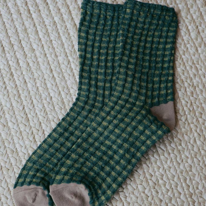Beaten Path Co - Wholesale Socks - Unisex - JADE VINE KNIT SOCKS0