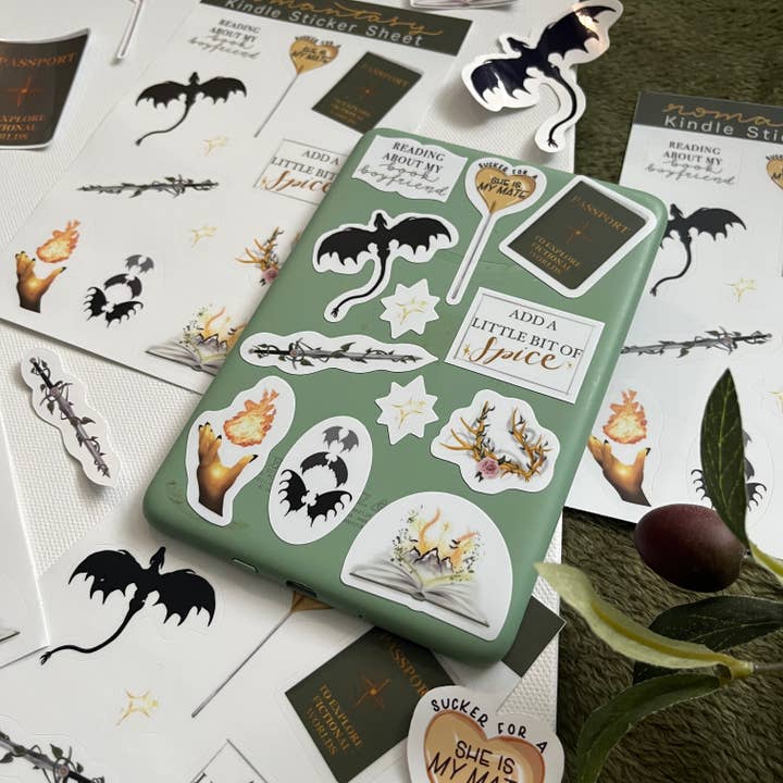 Jessi's Messes - Wholesale Phone & Laptop Stickers - Romantasy Kindle Sticker Sheet6