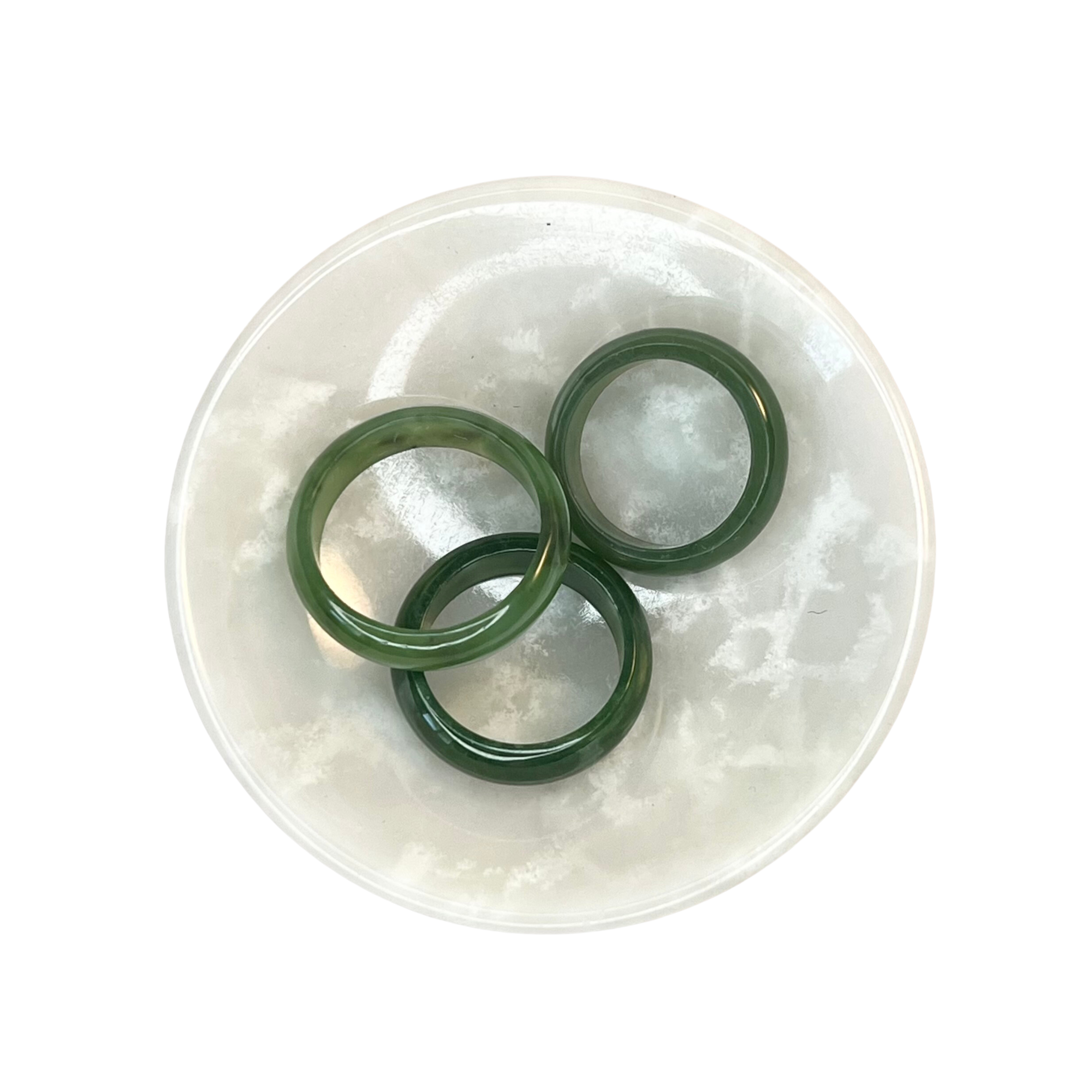 Dyme Designs - Wholesale Band/Stacked Ring - Nephrite Jade Ring0