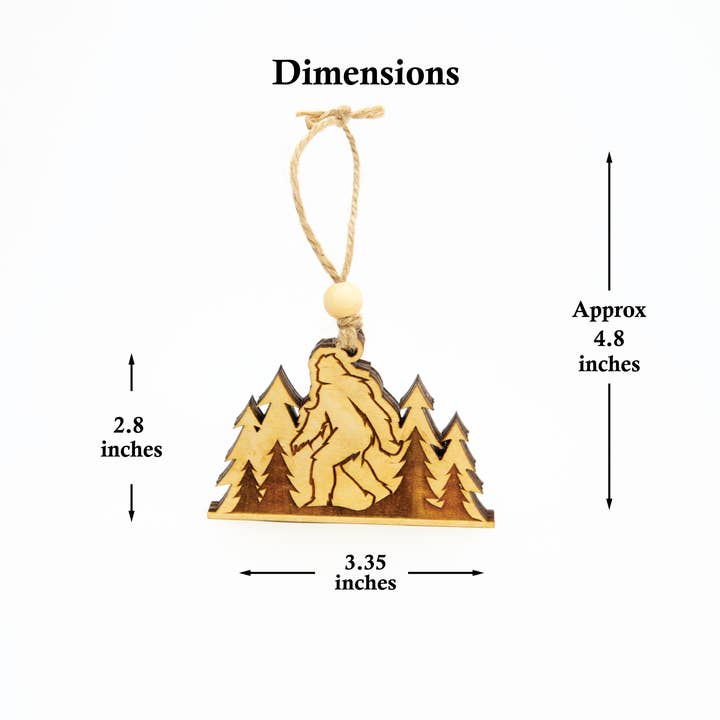 Beyond The Kerf - Wholesale Ornament - Sasquatch Ornament