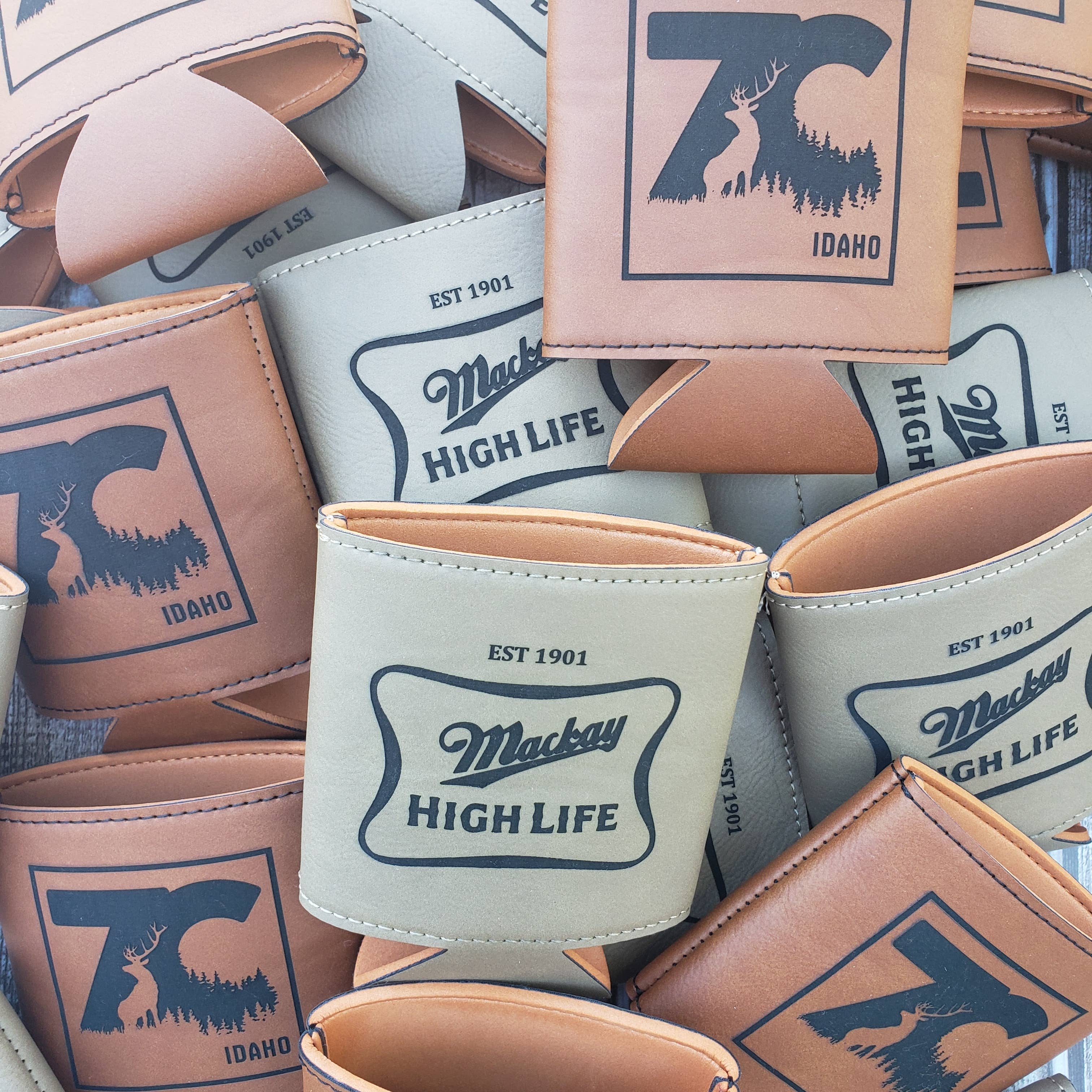 The Rural Home – wholesale Drink huggers & koozies – Custom Engraved Leatherette Can Koozie – Drink Holder12