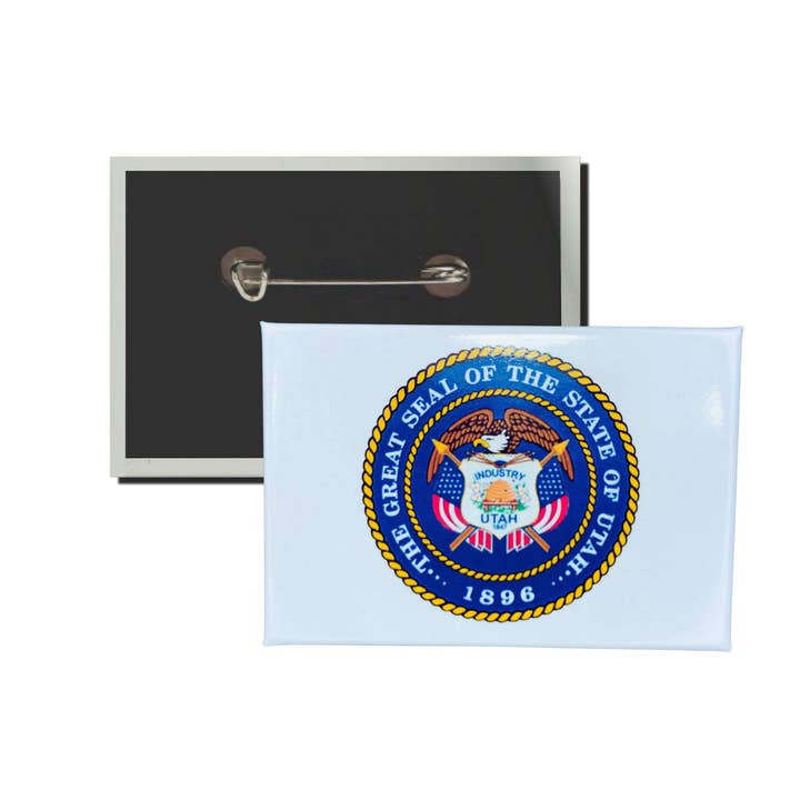 Vandret Plade - Utah Statsskjold - USA for engroshandel hos Astur Pins