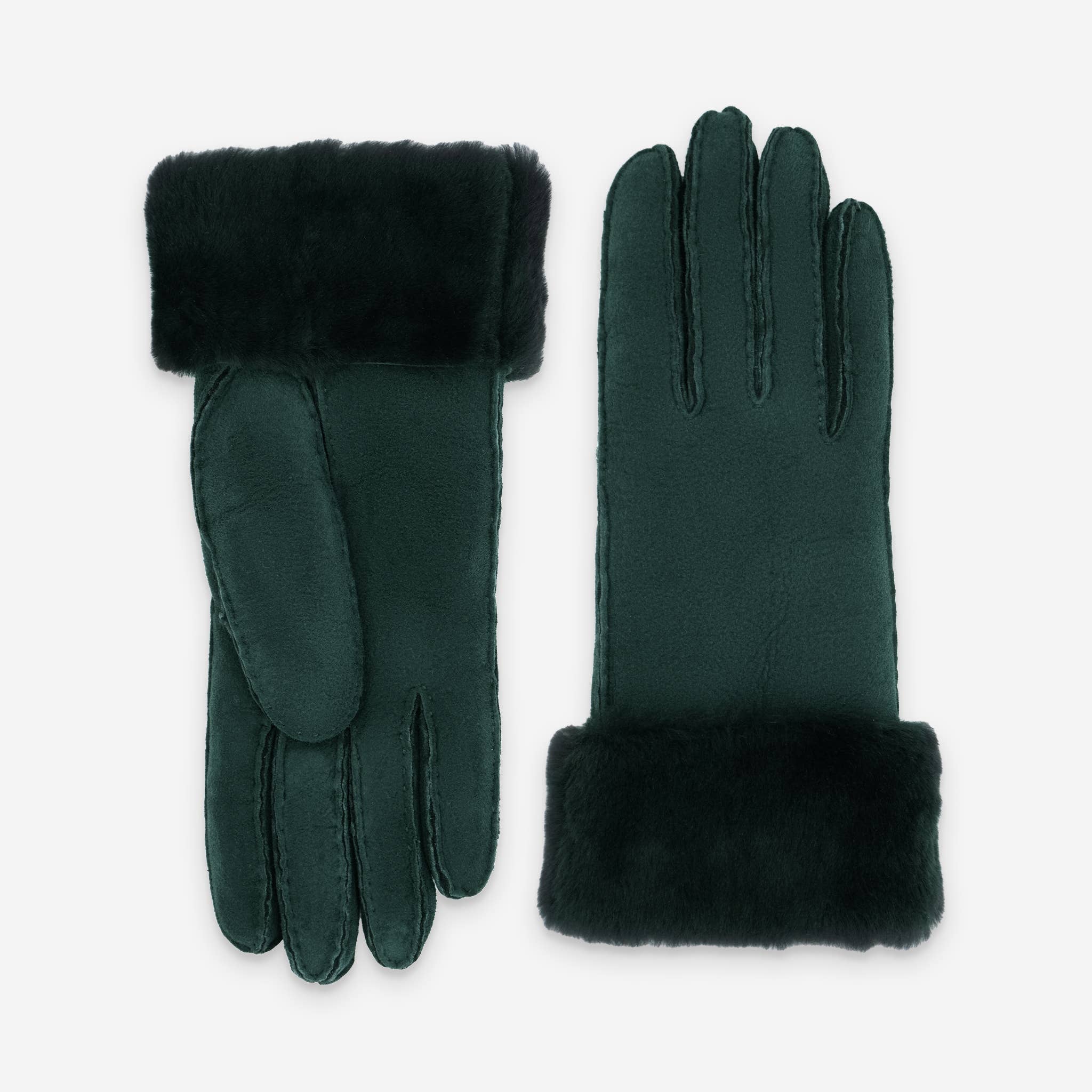 Glove Story - Vendita all'ingrosso Guanti - Donna - Guanti da donna in pelle di montone 100% con fodera in shearling - 21429SH0