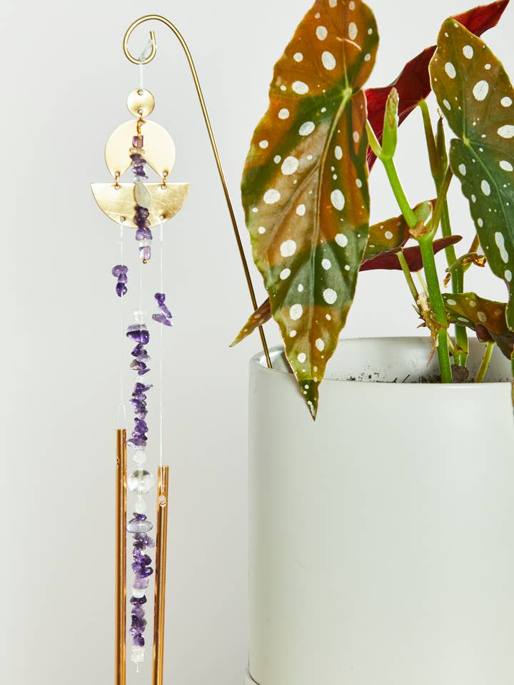 Carillon en améthyste pour la vente par LITTLE CHIMES