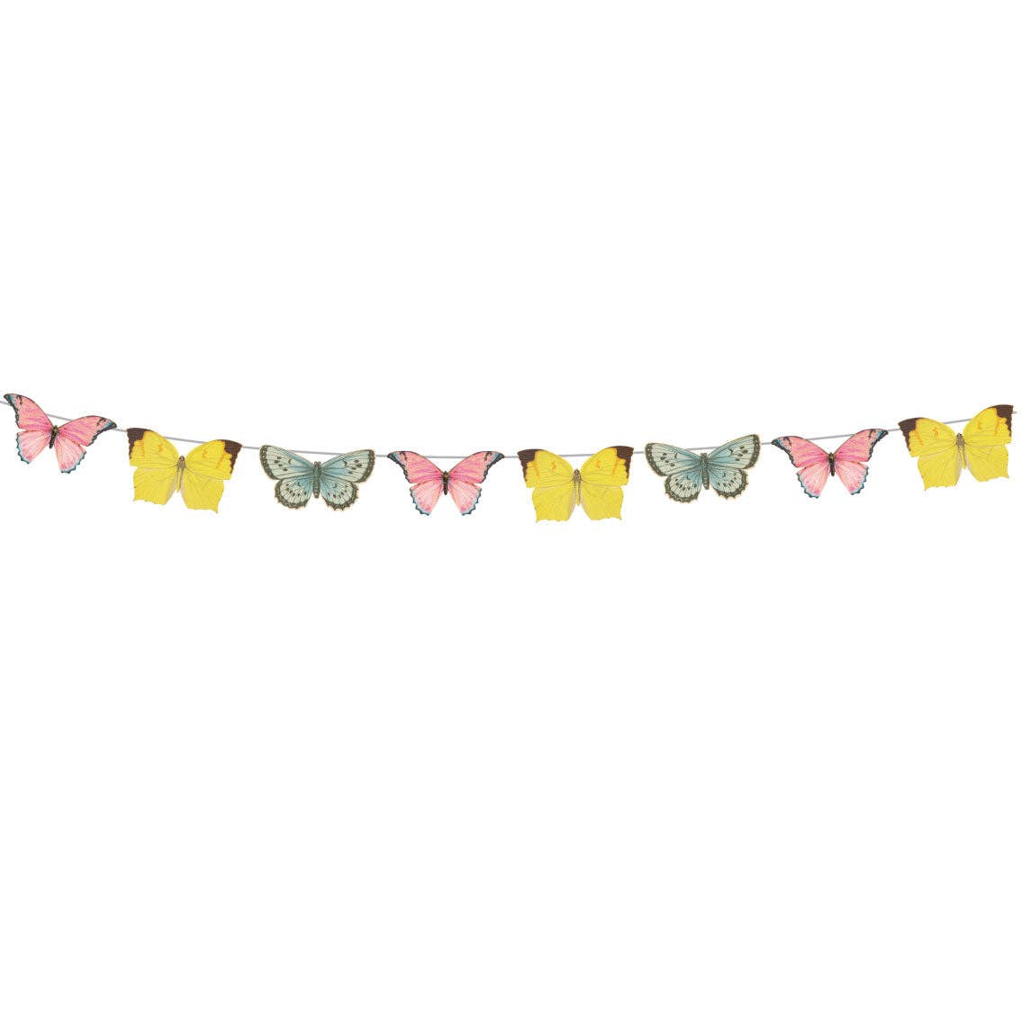 Talking Tables USA - Vente Fanion/guirlande - Guirlande de Papillons Pastel - 5m | Fête de Thé |5