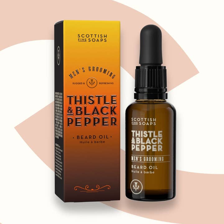 Scottish Fine Soaps – wholesale Beard styling product – Thistle & Black Pepper Beard Oil 30ml0