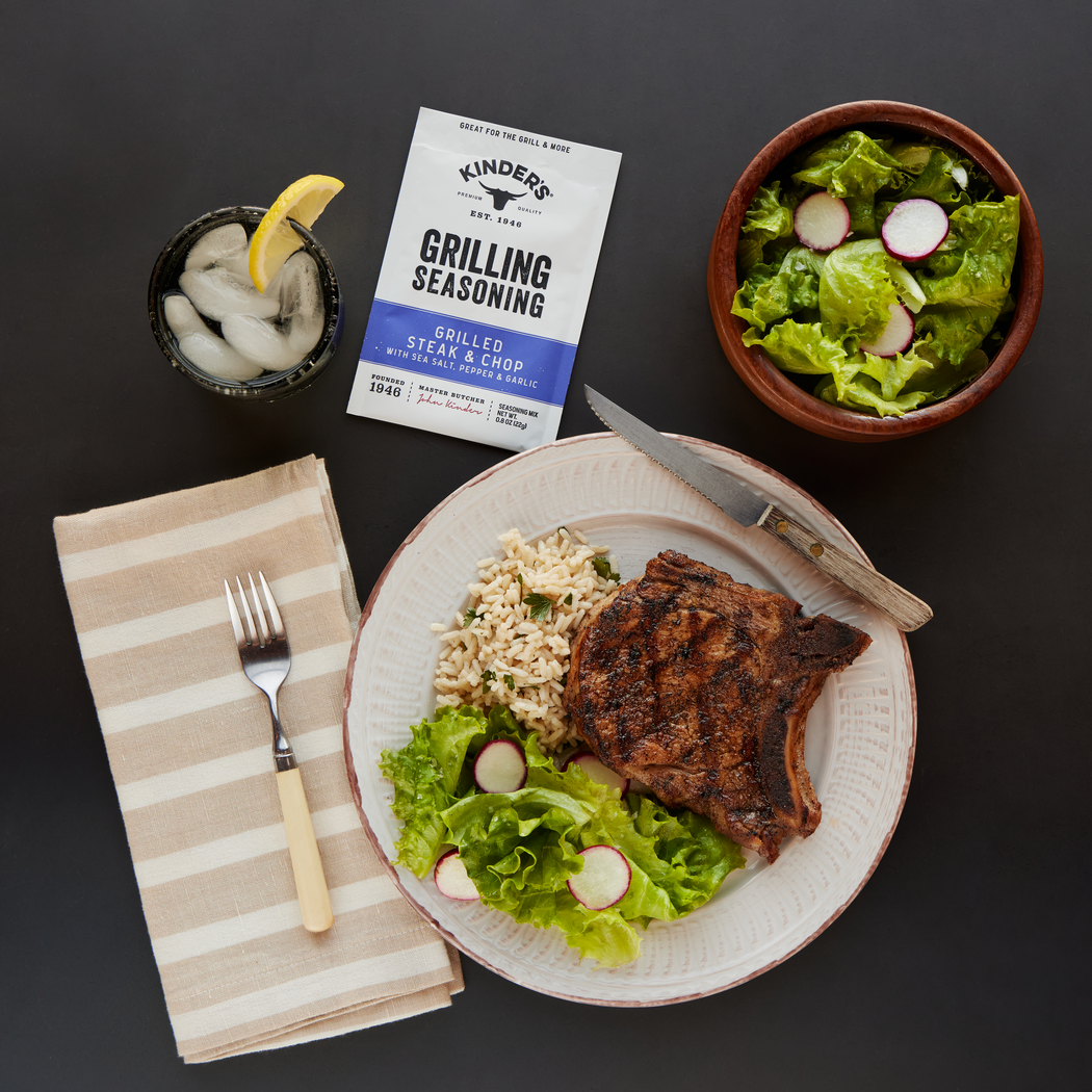 Kinder's Sauces & Seasonings - Vendita all'ingrosso Mix di spezie secche - Condimento alla griglia Bistecca e braciola alla griglia1